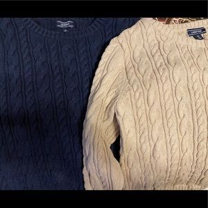 Cableknit sweaters- no longer available